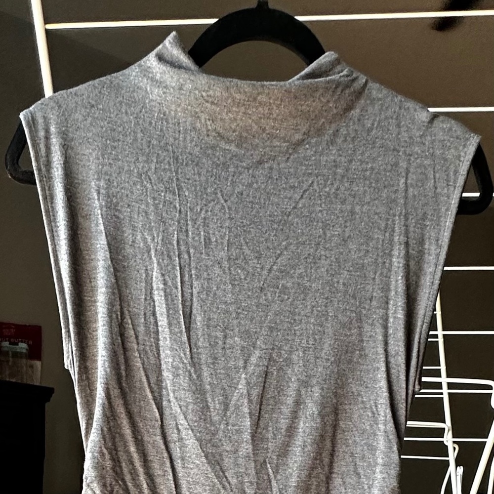 H&M DRAPED MOCK TURTLENECK DRESS